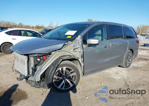 2022 Honda Odyssey Touring from USA, damaged, VIN 5FNRL6H87NB067599